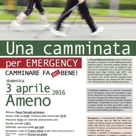 03/04/2016 | Una camminata per EMERGENCY – camminare fa (del) bene!