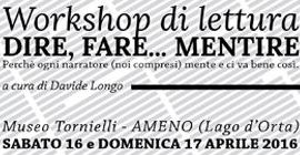 16-17 aprile 2016 | Workshop di lettura: Dire, fare…mentire