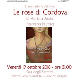 19/10/2018 | Presentazione del libro “Le Rose di Cordova” alla biblioteca di Gozzano