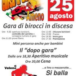 25/08/2019 | La Cùrsa di Barlesc ad Ameno