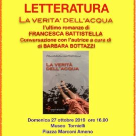 27/10/2019 | Incontro con Francesca Battistella, autrice del romanzo ‘La verità dell’acqua’