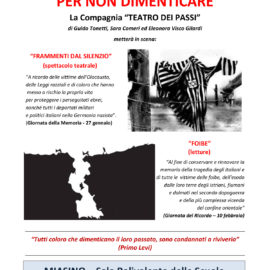 31/01/2020 | Per non dimenticare