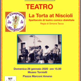 26/01/2020 | Spettacolo teatrale: “La Torta at Niscioli”