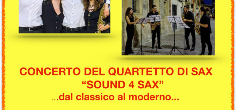 9/02/2020 | Concerto del quartetto „Sound 4 Sax“